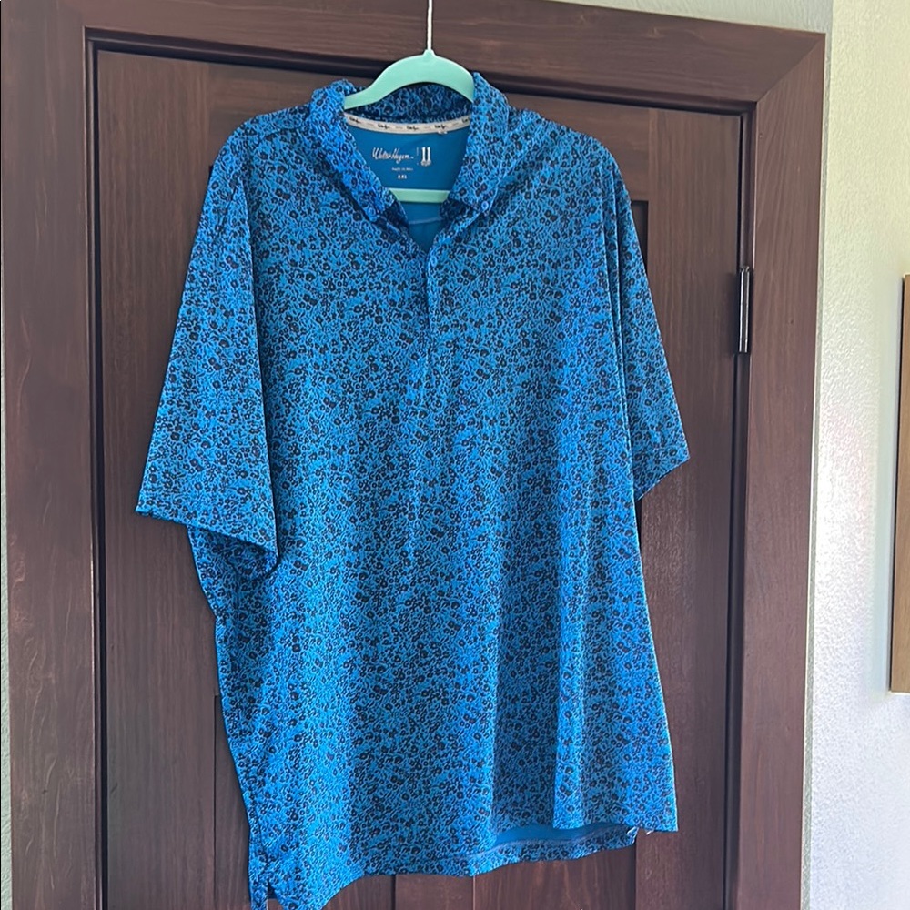 Walter Hagen Blue Polo Shirt Performance Fabric